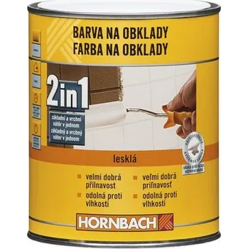 barva na zeď Hornbach Barva na Obklady 2v1 1 l Bílá