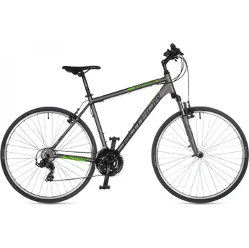 Jízdní kolo Author Compact matná ritual stříbrná/kawa zelená 18" 2023