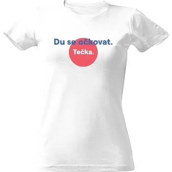 Dámské tričko Tričko s potiskem Du se očkovat dámské