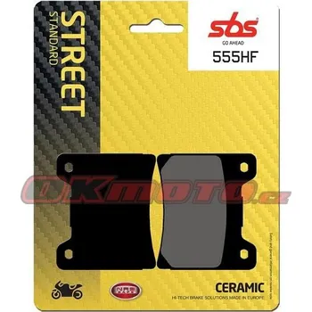 Brzdová destička Zadní brzdové destičky SBS 555HF - Yamaha FZR 1000 Genesis Exup, 1000ccm - 89-95
