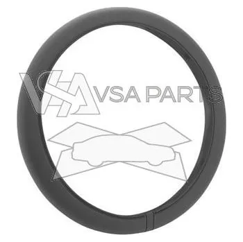 Autodoplněk COMPASS Potah volantu STRAIN, na průměr 37 - 39 cm, černý