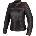 Dámská kožená moto bunda Carmen Vintage černo-hnědá Velikost: XL