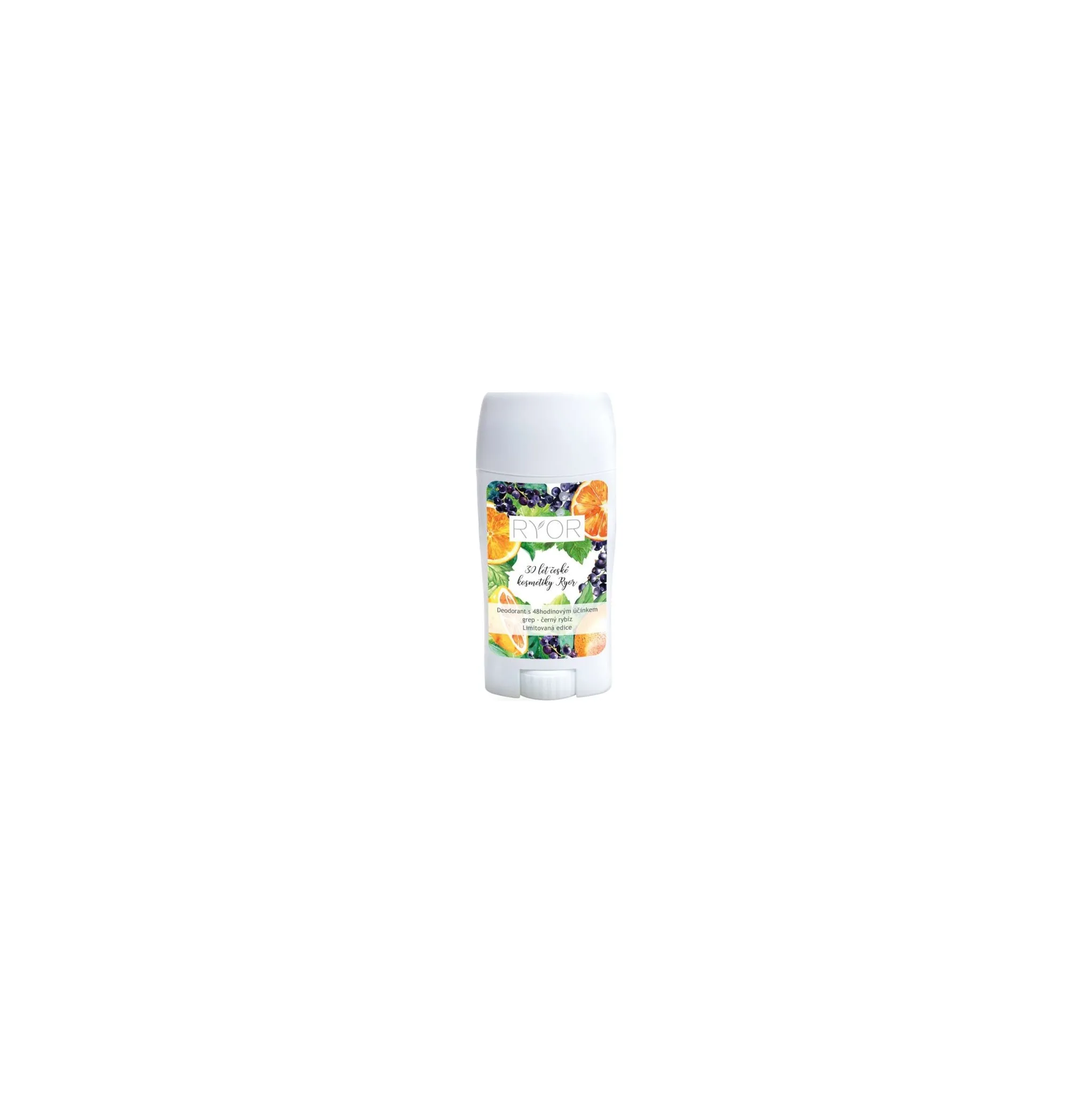Fotografie 1 -  RYOR Deodorant s 48hodinovým účinkem grep/černý rybíz 50 ml