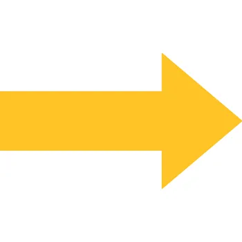 PermaRoute podlahová šipka 1138 - žlutá PermaRoute 100x200 mm