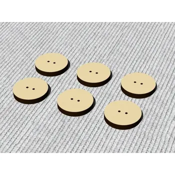 Knoflík Pelisport Dřevěný knoflík 04 sada 6 ks