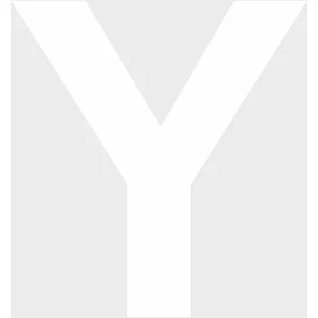 Barva ve spreji ŠABLONY plast písmena - Y plast 0,5 mm výška znaku 100 mm