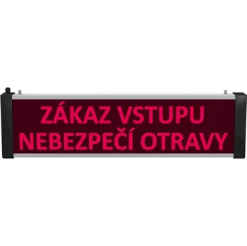Zabezpečovací technika Oboustranný nápis SVN 722/2 Led Zákaz vstupu, nebezpečí otravy