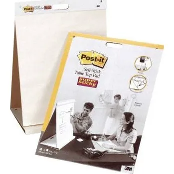 Kancelářský nábytek Post-it Super Sticky Meeting Chart blok na flipchart Počet listů: 20 bez linek 508 mm x 584 mm bílá