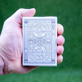 Poker Star Wars karty - The Light Side Silver Edition (Theory11) - balíček sběratelských cardistry hracích karet