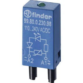 Dioda Finder zasouvací modul s diodou S odporem 99.80.8.230.07 Barvy světla (LED svítidlo): modrá 1 ks