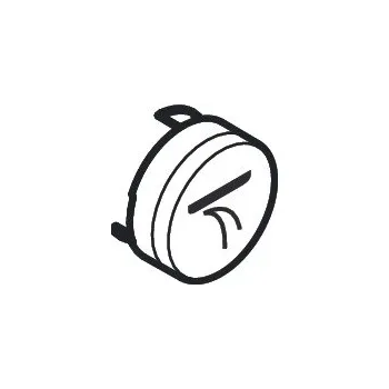 Splachovací tlačítko Hansgrohe Příslušenství - Tlačítko pro přívalový proud, černá 92574610