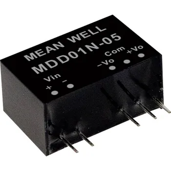Měnič napětí MEAN WELL MDD01L-05 DC/DC měnič napětí, modul 100 mA 1 W Počet výstupů: 2 x Obsah 1 ks