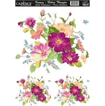 Cadence Nažehlovací nálepka 25 x 35 cm květiny