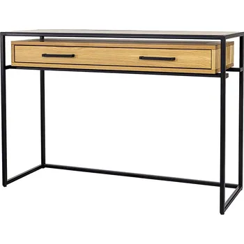 Psací stůl Drewmax LT370 pracovní stůl masiv dub/kov