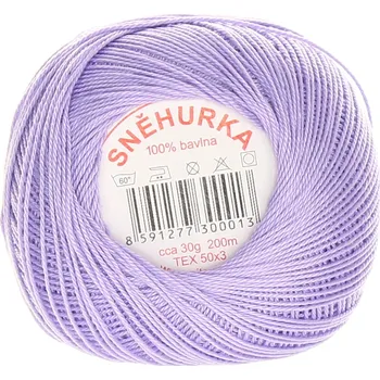 Příze Niťárna Česká Třebová Sněhurka lila 4534