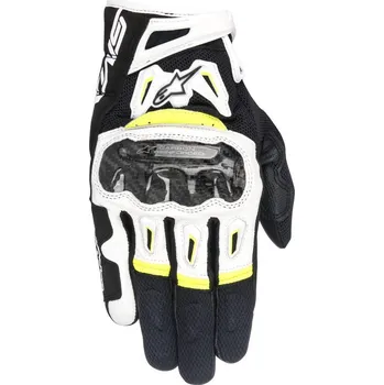 Moto rukavice Rukavice SMX-2 AIR CARBON, ALPINESTARS (černé/bílé/žluté fluo) 2026 (Velikost: S)