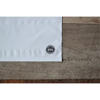 Obálka Bílé recyklované plastové obálky balení 10ks