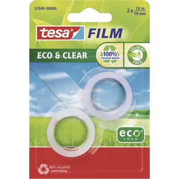 Izolační páska tesa 57049-00000-13 tesafilm Eco a Clear transparentní (d x š) 10 m x 19 mm 2 ks