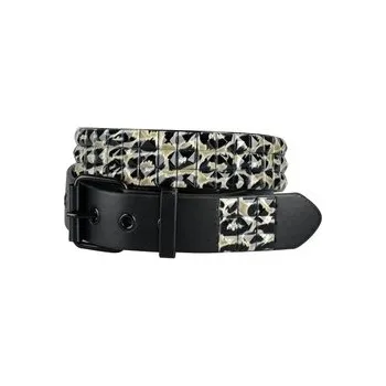 Opasek Opasek s pyramidami khaki leopard