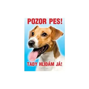Grel nálepka pozor pes jack russell