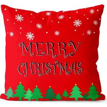 Dekorativní polštářek Polštář Merry christmas (Velikost: 40 x 40 cm)