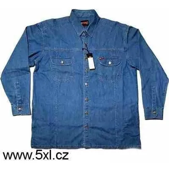 Pánská casual bunda Pánská riflová bunda JEANS modrá 3XL - 12XL Kamro ODE-KAM-23355-104 - 8XL