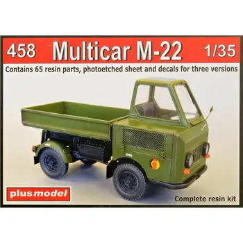 Plastikový model Plusmodel 1/35 Multicar M-22 (resin model, PE set & decal)