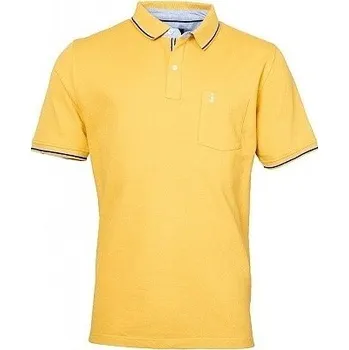 Pánské tričko Pánská polokošile - tričko s límečkem okrové NORTH 56°4 5XL - 8XL krátký rukáv NORTH 56°4 - 5XL