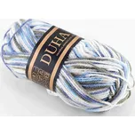 Příze Duha - šedo modro bílá 921