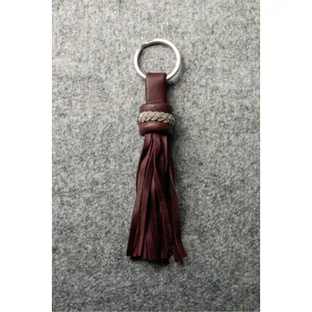 Luxusní kožená klíčenka OCTOPUS Barva: Hnědá bordó