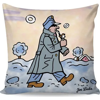 Povlečení Matějovský Povlak Josef Lada - ŠVEJK S FAJFKOU velikost:: 40x40 cm