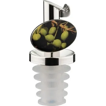 Nádoba na olej a ocet Westmark Nálevka na olej se zátkou a dekorem INOX ÖLSPEZIAL