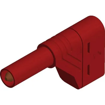 Příslušenství k měřicímu přístroji SKS Hirschmann LAS S W bezpečnostní lamelová zástrčka zástrčka, zahnutá Ø pin: 4 mm červená 1 ks
