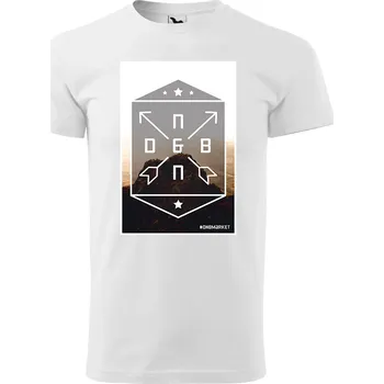 Pánské tričko DNB tričko pánské “D&B Mount" Velikost: 4XL, Barva: Bílá