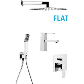 Sprchová hlavice Sanjet Sprchový set QUADRO FLAT PVB 25x25 cm (QFPVB25)