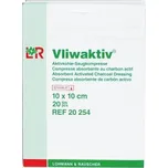 KRYTÍ S AKTIVNÍM UHLÍM A STŘÍBREM VLIWAKTIV AG 10X10CM,10KS