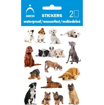 samolepka SAMOLEPKY VODĚODOLNÉ PSI 17X24,5CM