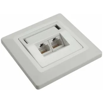 Elektrická zásuvka Zásuvka Solarix CAT5E UTP 2 x RJ45 pod omítku bílá, 23100091