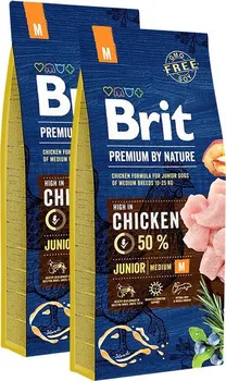 Krmivo pro psa Brit Premium by Nature Junior M