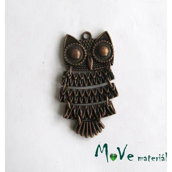 Přívěsek Přívěsek SOVA 45x25mm, 1ks, staroměď
