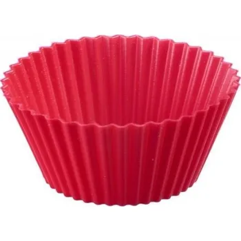 Kuchyňské náčiní Westmark Košíčky na muffiny, silikon ø 7 cm - červené/6 ks