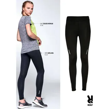 Dámské kalhoty Dámské sportovní legíny Adelaida, Roly Barva: 01-černá, Velikost: L