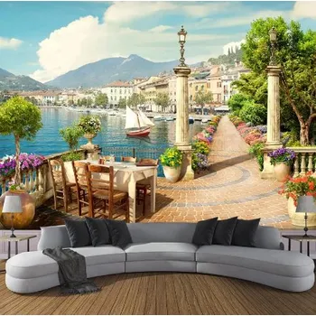 Fototapeta Solution Media 3D tapeta - Výhled na přístav MU2764 6 - Samolepící tapeta - 380-450g/m2