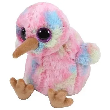 Hračka TY Beanie Boos KIWI - pták kivi, 15 cm medium 6˝