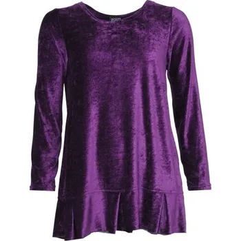 Dámská tunika Dámská halenka semišová fialová - velikost 3XL Point Neuf ODE-V8877 - 3XL