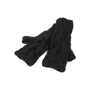 Rukavice Rukavice bezprsté dámské pletené s copy