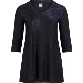 Dámská tunika Dámská halenka - tunika černá lesklá Point Neuf ODE-V8854-999 - 3XL