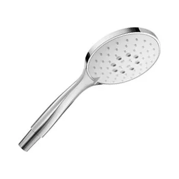 Sprchová hlavice Sanjet Ruční sprcha 3funkční Ø 13 cm, ABS plast, chrom/bílá