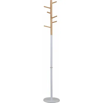 Věšák Věšák, dřevo přírodní / kov bílý, HORST