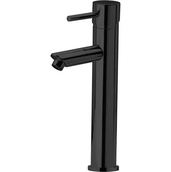 Vodovodní baterie Sanjet Baterie RONDO BLACK umyvadlová prodloužená (S20607BNO)